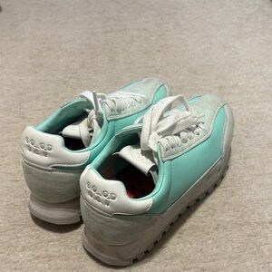 Women's Espadrilles in Mint and White